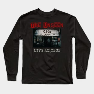 the unseen live at cbgb Long Sleeve T-Shirt